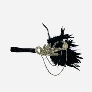 Sequin Feather Flapper Headband 1920's inspired women Hair Accessories